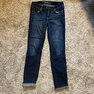 American Eagle dark wash skinny jeans